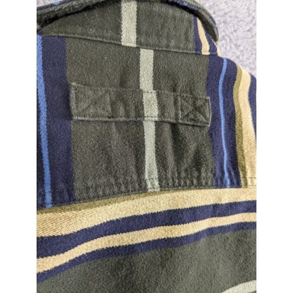 Duluth Trading Shirt Mens Medium Burlyweight Chamois Flannel Long Sleeve Button - Picture 12 of 13